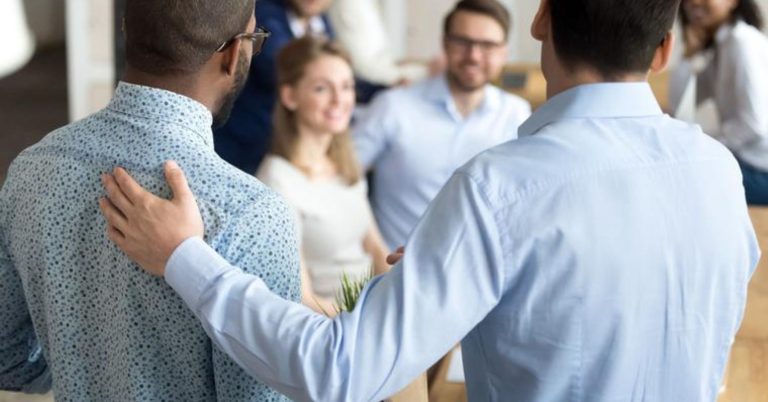group meeting, collaboration, and support